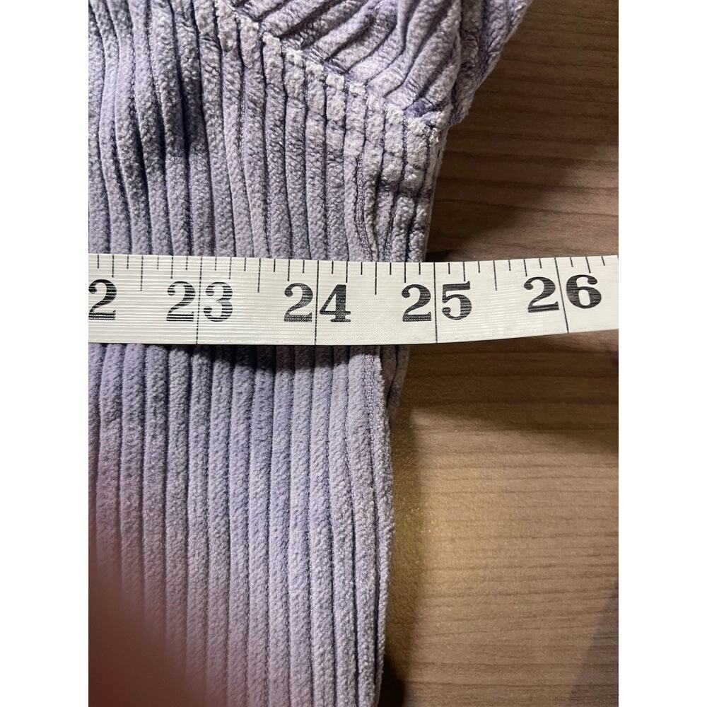 Vintage At Last & Co. Corduroy Shacket Adult L Gray Blue Button Up Long Sleeve - Picture 7 of 10